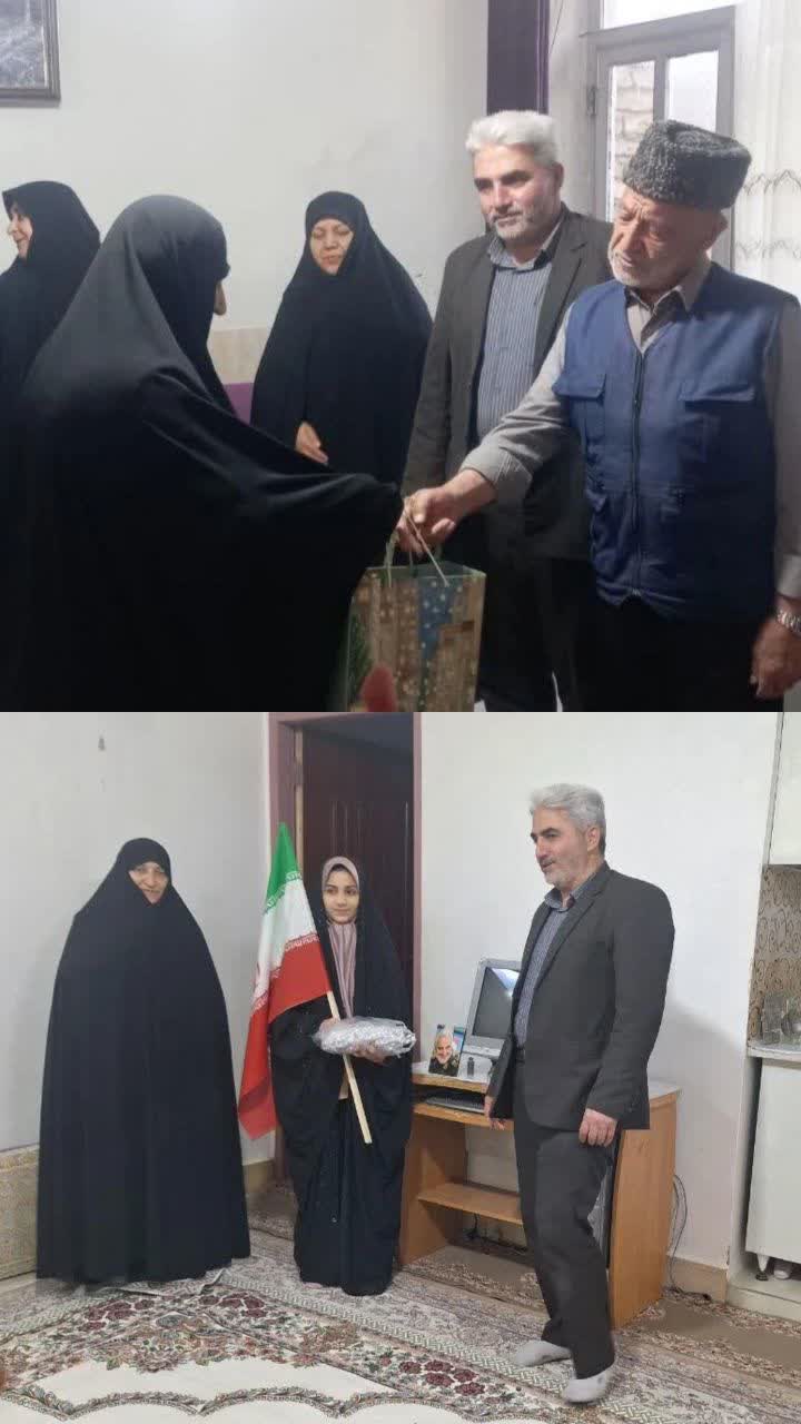 دلجویی مشاور رییس کمیته امداد در امور بانوان از خانواده شهید رمضان در چناران